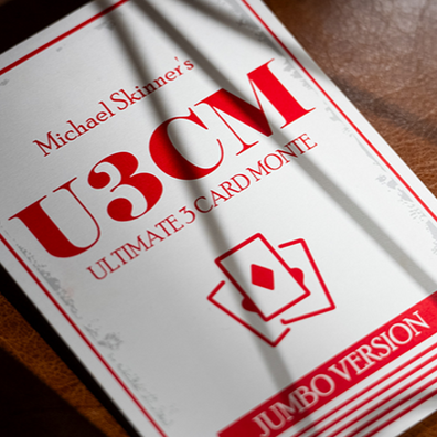 Michael Skinner's Ultimate Bicycle Jumbo 3 Card Monte (Red) by Murphy's Magic - Trick